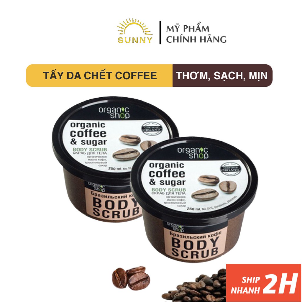 Tẩy tế bào chết cơ thể Coffee &amp; Sugar Body Scrub tái tạo da, chăm sóc da và dưỡng da mềm mại