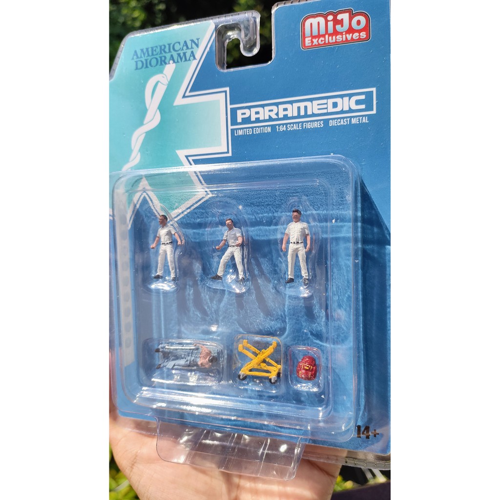 Mô hình tĩnh nhân vật đội y tế American Diorama Paramedic Figures nhân vật tỷ lệ 1:64