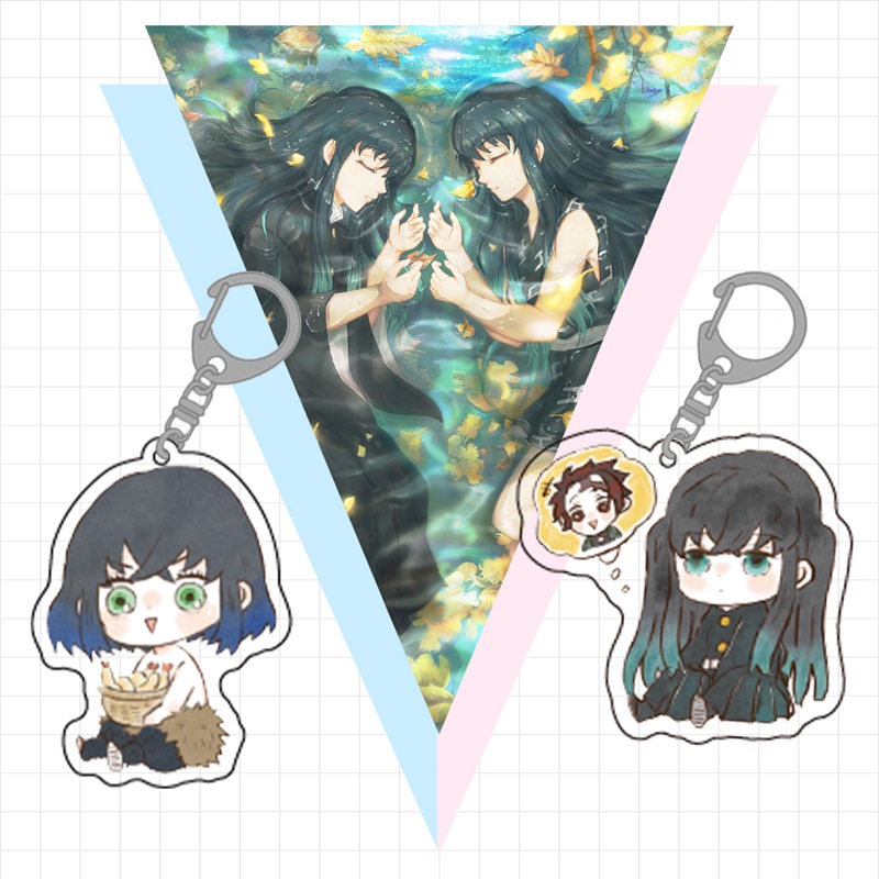 Móc khóa họa tiết nhân vật anime dễ thương