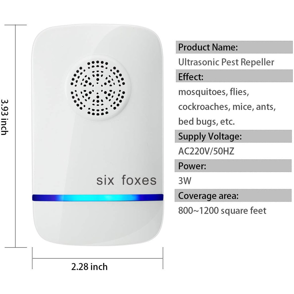 Nhập Đức] Máy đuổi muỗi, côn trùng, chuột cắm điện trực tiếp - SIX FOXES |  Shopee Việt Nam