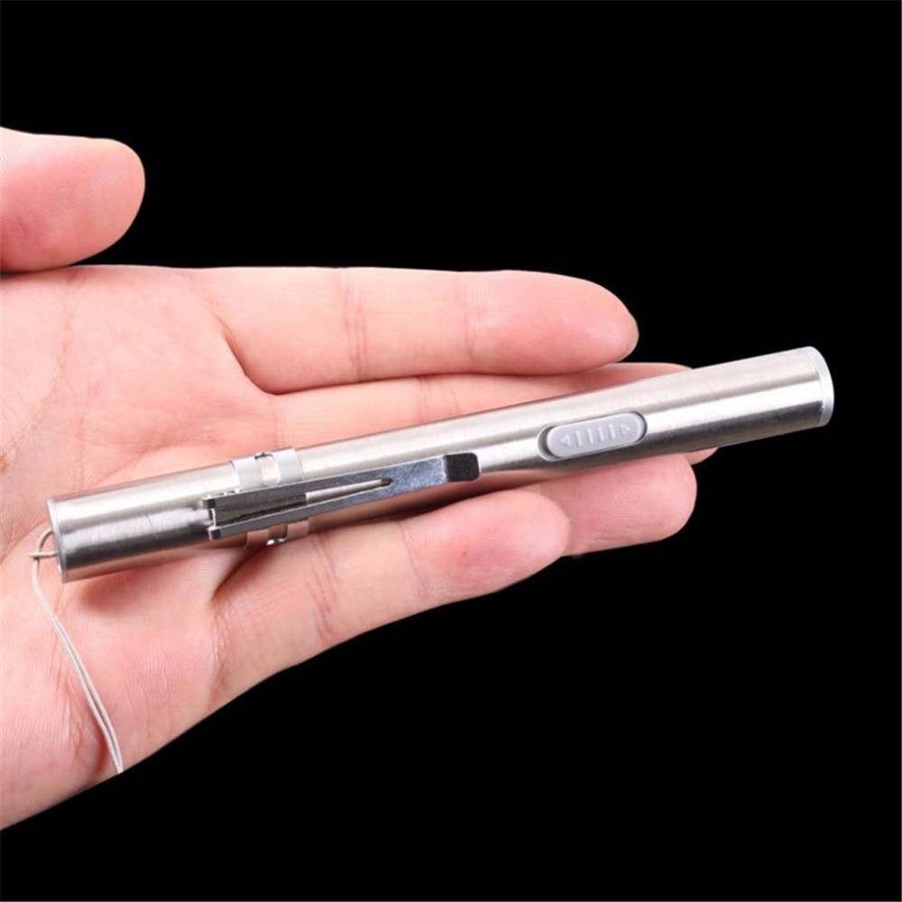 Đèn Pin Bỏ Túi Q5 Cree Qipin LED 500lm Sạc USB Hình Cây Bút