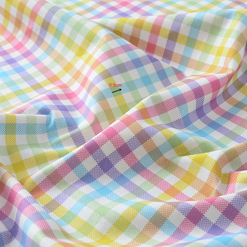 Vải cotton màu cầu vồng dùng may vá thủ công