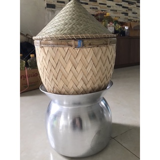 Bộ chõ hấp xôi chõ nấu xôi đồ xôi thái lan kiểu hình trụ