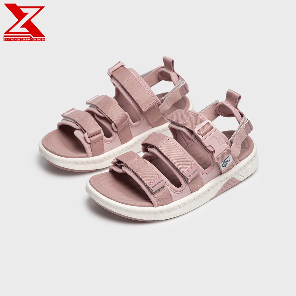 Giày Sandal ZX Nữ 3715 Pink White xăng đan 3 quai phối khóa đế EVA Phylon công nghệ thể thao