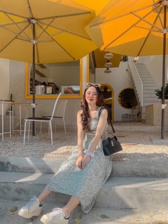 SET ÁO CROP HOA KÈM CHÂN VÁY