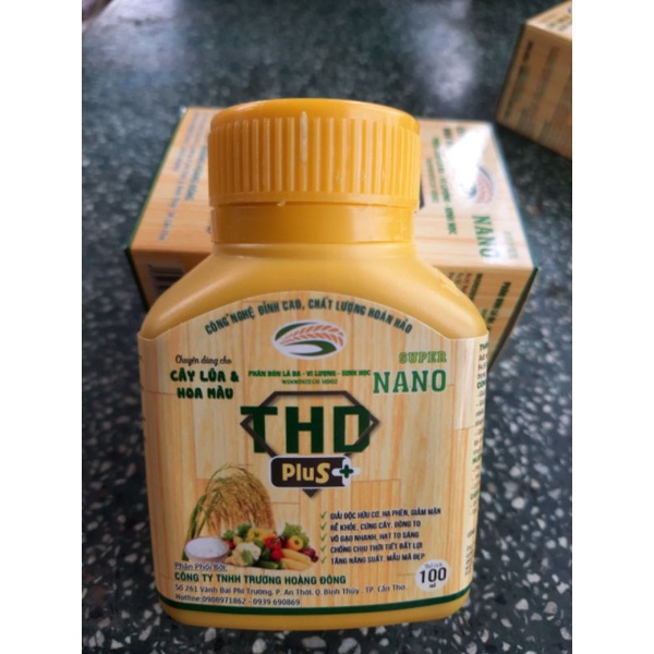 Phân bón sinh học THD Plus _ THD cho cây lúa và hoa màu