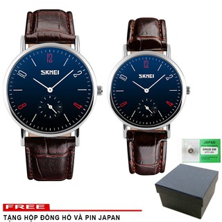 Đồng Hồ Đôi Skmei 9120 Dây Da (Có 4 Mẫu Đôi Để Lựa Chọn)