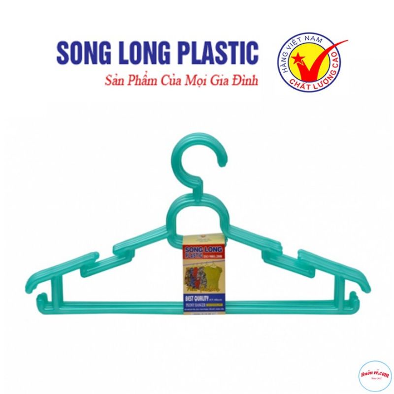 Combo 10 mắc nhựa phơi quần áo trẻ em song long
