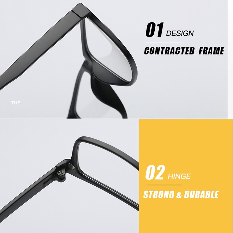 RUISIMO Kính mát phân cực từ tính thời trang dành cho cả nam và nữ CT220C2ZB