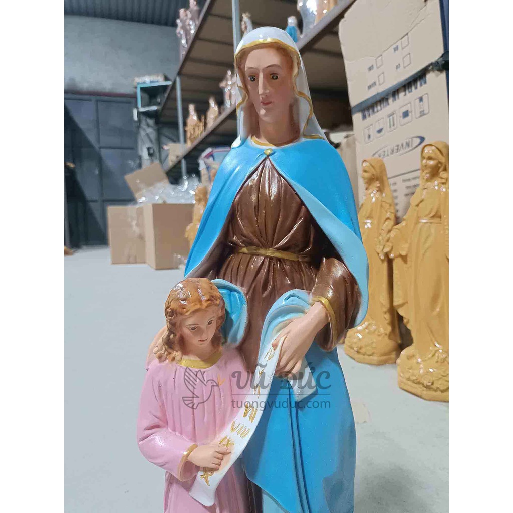 Tượng thánh Anna 50cm | Tượng Công giáo Vũ Đức