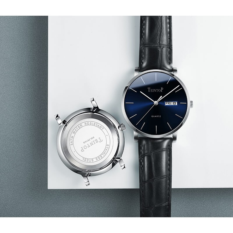 Đồng hồ nam chính hãng Teintop T7015-3, Fullbox, kính sapphire, chịu nước tốt
