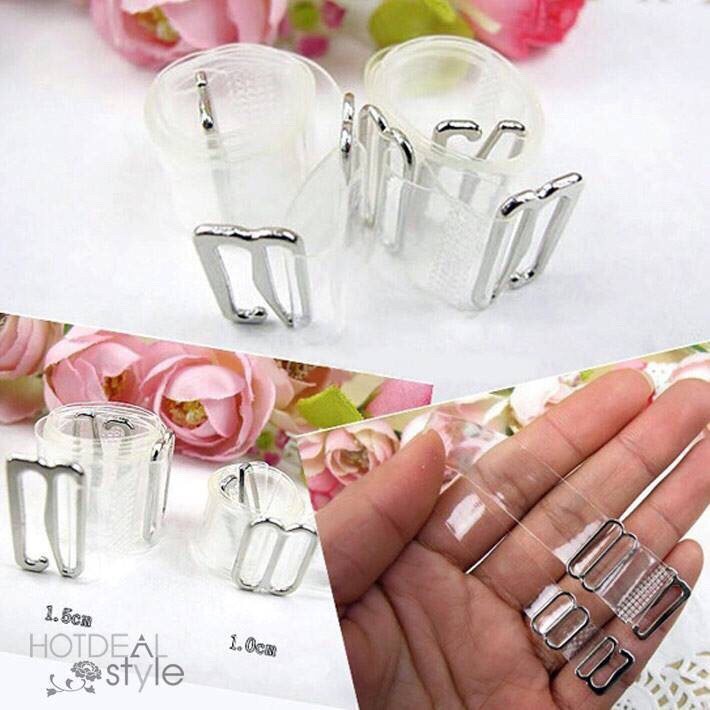 Dây Áo Trong Suốt Sợi Dẹt Hàn Quốc