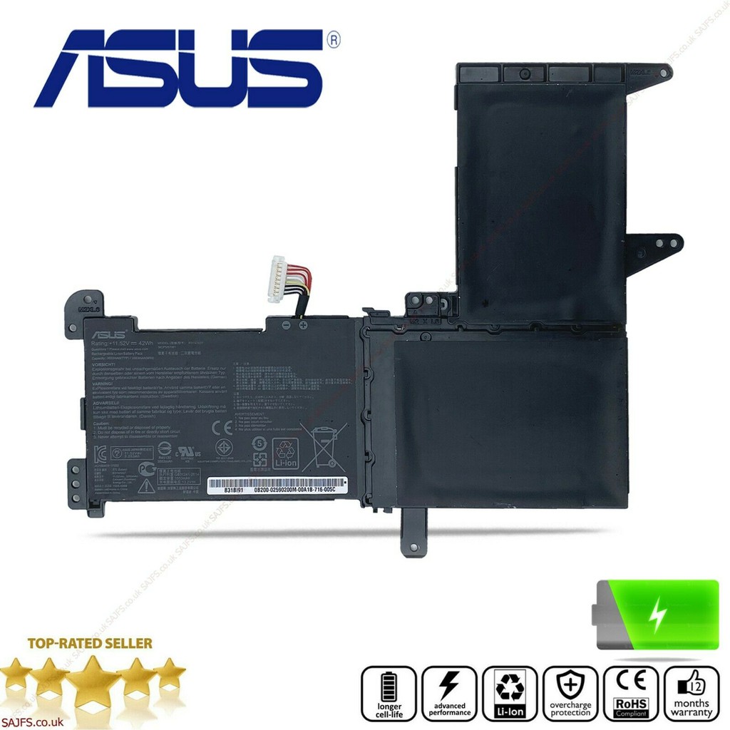 ⚡️[Pin zin] Pin laptop Asus X510, X510UA, X510UF, N580GD, N580VD B31N1637 C31N1637 42Wh