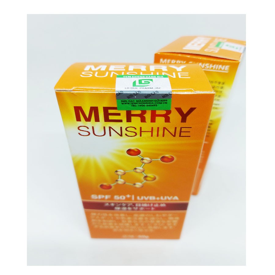 Kem  chống nắng Merry Sunshine - Chống nắng toàn diện, bảo vệ làn da