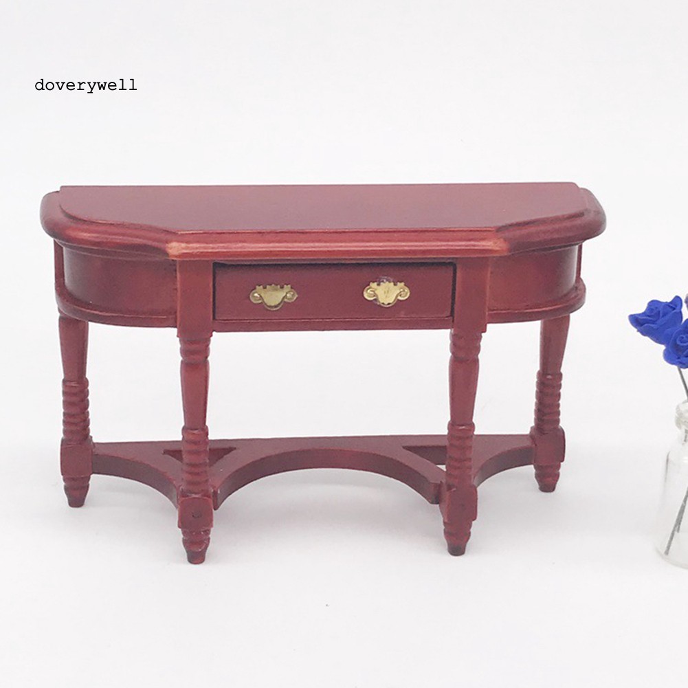 Bộ Bàn Ghế Gỗ Mini Tỉ Lệ 1/12 Cho Nhà Búp Bê
