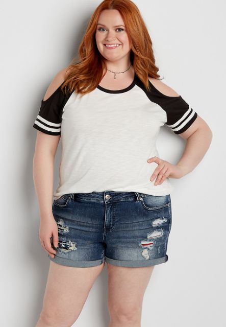 Quần short jean bigsize
