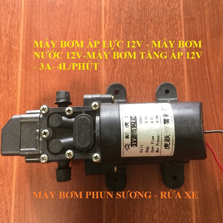 máy bơm áp lực mini 12V - máy bơm phun sương