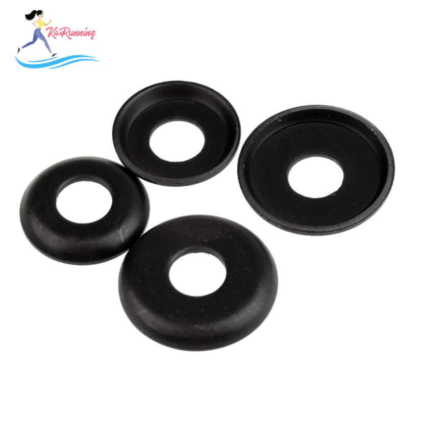 [whweight]4 Pieces Thickened Replacement LONGBOARD / SKATEBOARD Truck WASHERS - Black