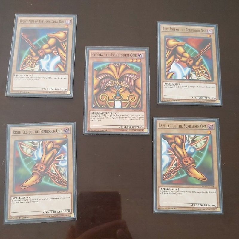 bài Yugioh TCG chính hãng exodia (5 bộ phận)