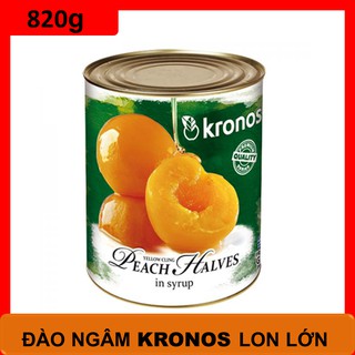 Đào Ngâm Kronos Nguyên Liệu Pha Trà Đào Lon 820g
