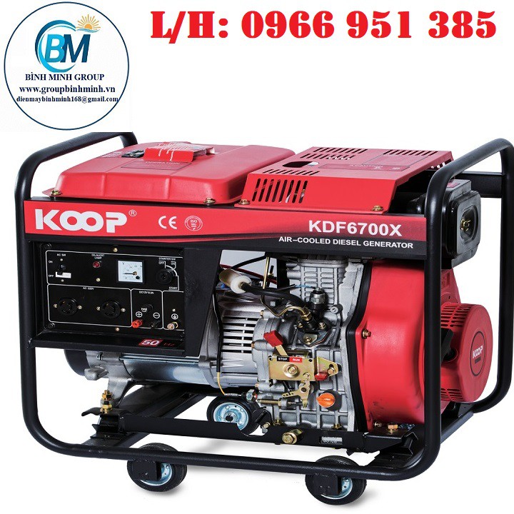 Máy Phát Điện Chạy Dầu 5Kw Koop-KDF6700X