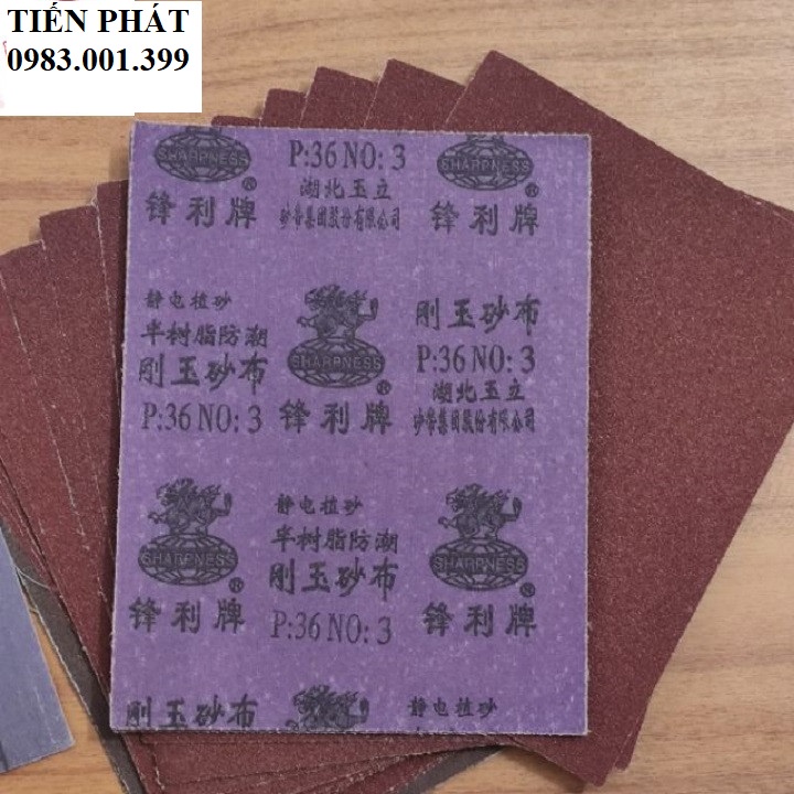 [ GIÁ RẺ ] Nhám vải tờ số 1, số 2, số 3 – Nhám tờ các loại P36, P60, P100