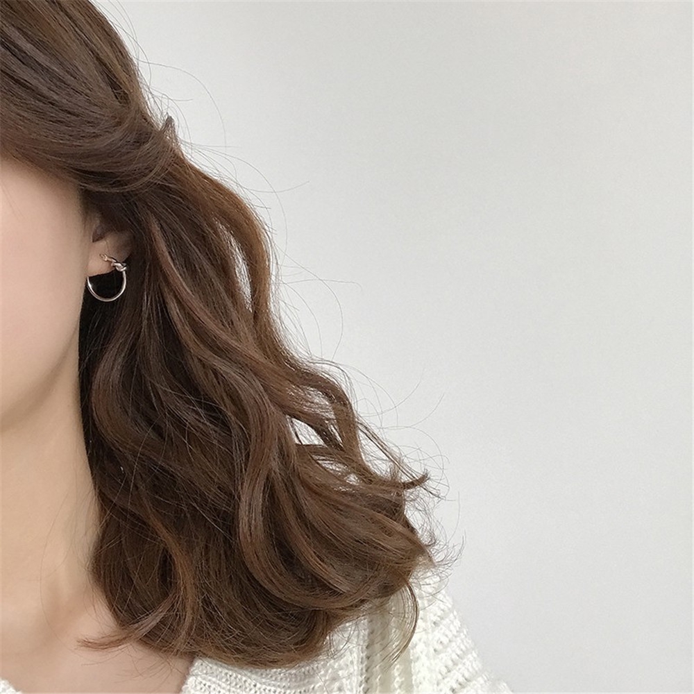 Khuyên Tai Nữ Hình Tròn Thời Trang Hàn