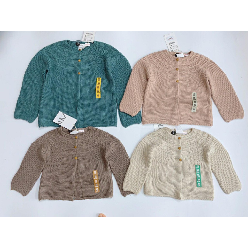 áo len Zara dáng cardigan bé gái
