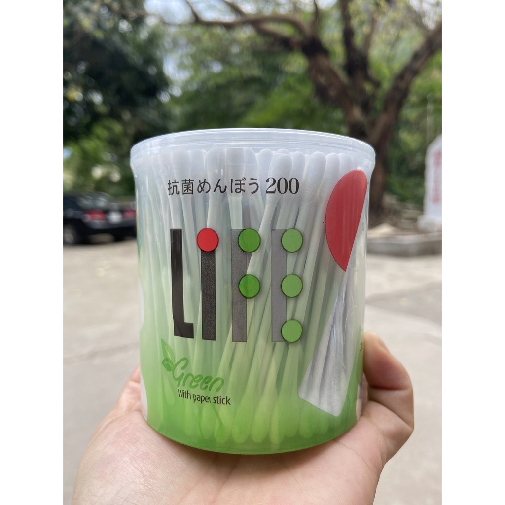 TĂM BÔNG NGƯỜI LỚN LIFE THÂN GIẤY 200 chiếc