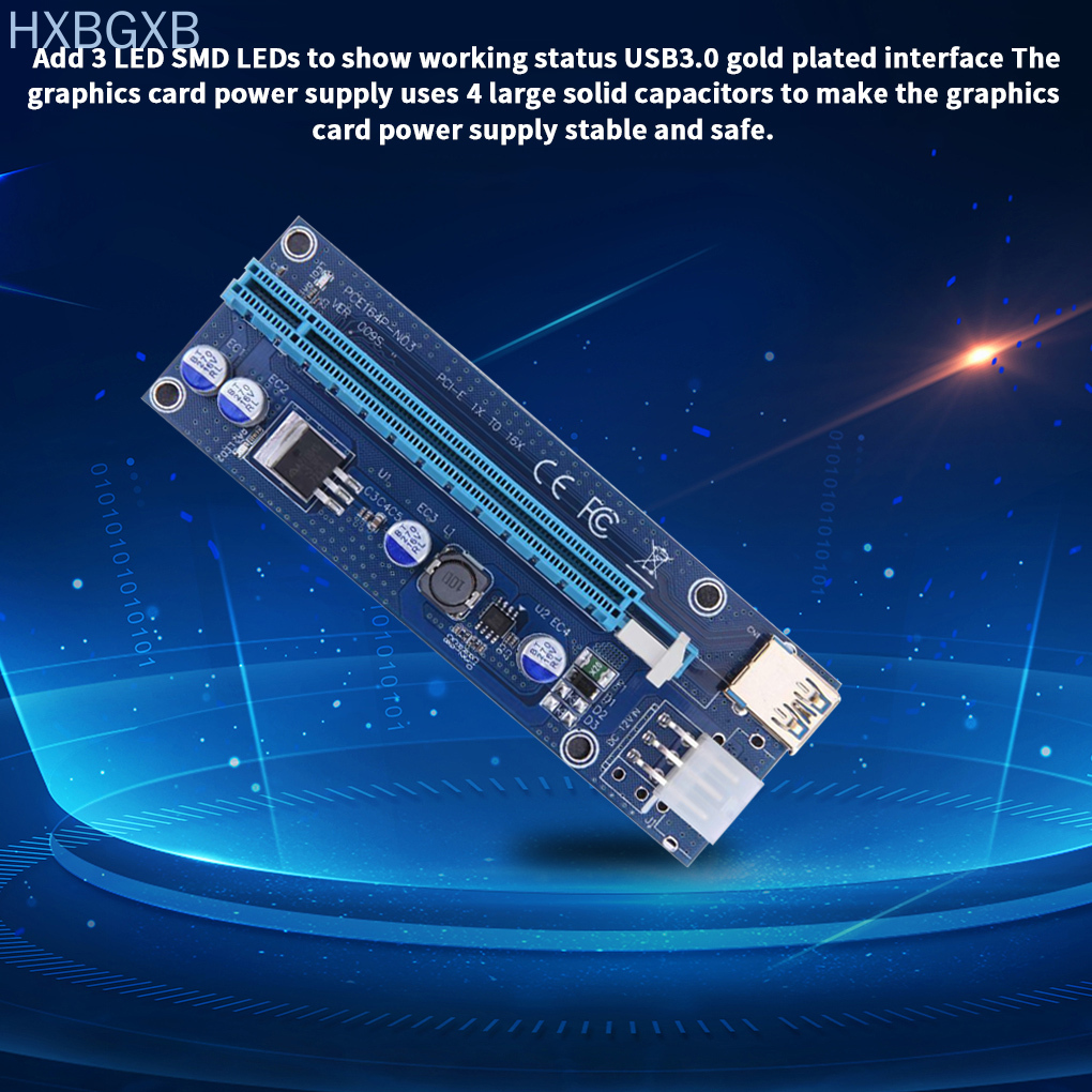 Bảng Mạch Chuyển Đổi Hxbg Pci-E Usb 3.0 Gpu 1x Sang 16x Với Giao Diện 6pin | BigBuy360 - bigbuy360.vn