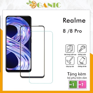 Kính Cường Lực Realme 8 8 Pro Kính Trong Suốt Full Màn Hình Tặng Kèm Khăn Lau