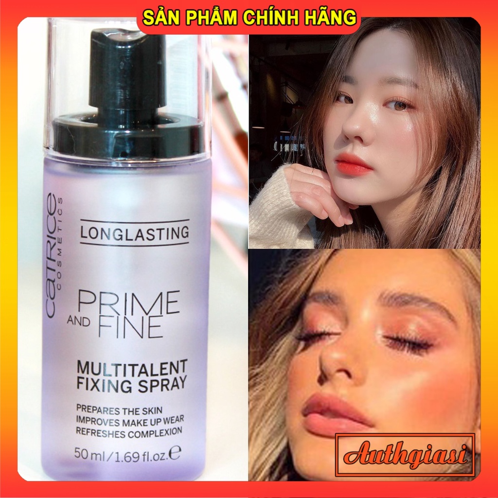 Xịt Khoáng Khóa Nền CATRICE Prime And Fine Multitalent / Oil-Control Matt Fixing Spray 50ml