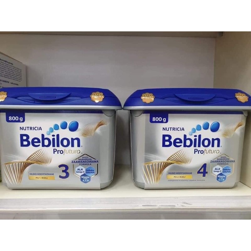 [Aptamin-NutriLon] Bebilon bạc, số 1, 2, 3, 4, Hộp 800g- Hàng Nội Địa Balan