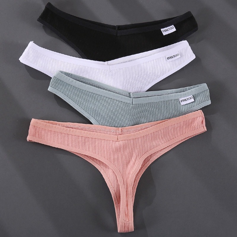 Quần Lót Finetoo Bằng Cotton Thiết Kế Lọt Khe Gợi Cảm Cho Nữ