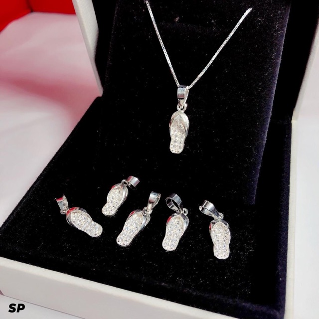 DÂY CHUYỀN MẶT DÉP TÔNG DÀI 45 CM CHO NỮ - VÒNG CỔ BẠC TA