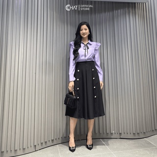 Sơ mi vai xếp ly 2T CChat Clothes