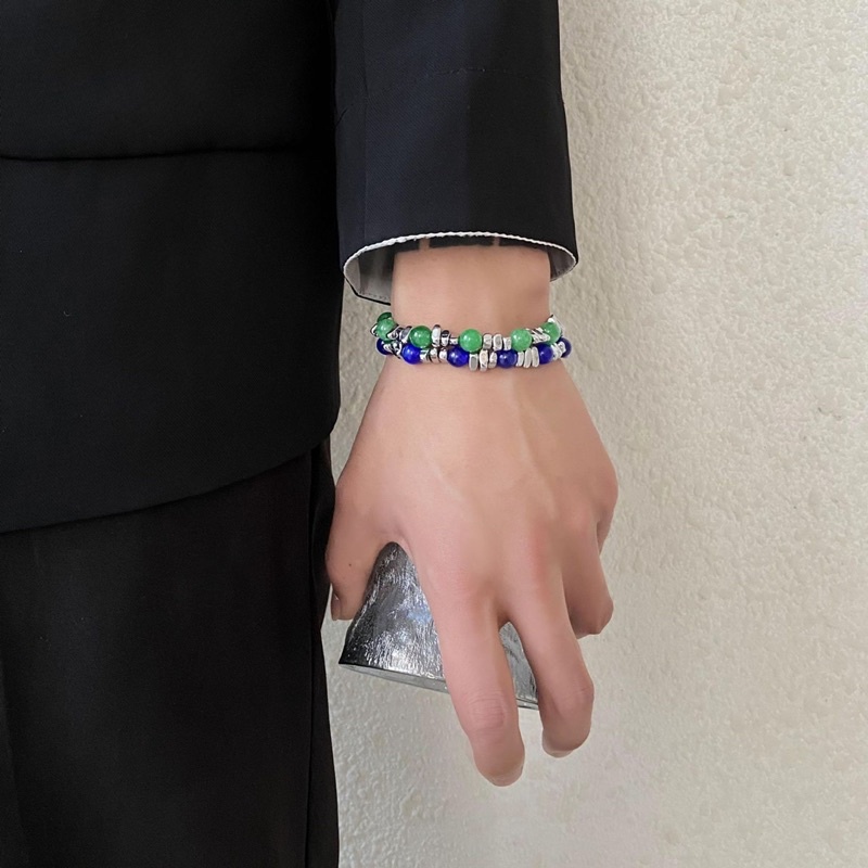 Vòng tay hạt đá màu sắc freesize