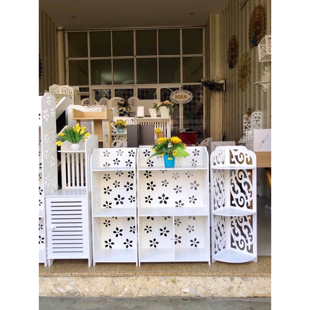 Kệ góc 3 tầng kẻ sọc - IG121 | BigBuy360 - bigbuy360.vn