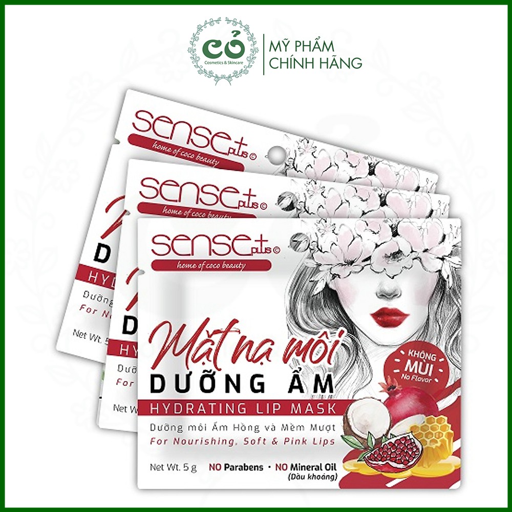 Mặt nạ môi dưỡng ẩm Sense Plus Hydrating Lip Mask (5g/miếng)