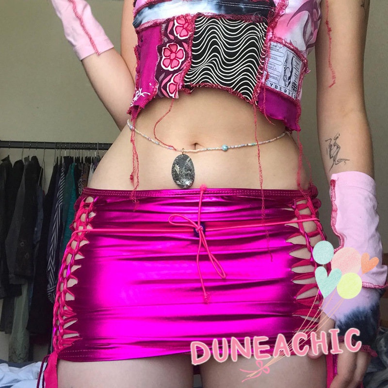 Chân váy DUNEA lưng thấp thiết kế quyến rũ thời trang dành cho nữ