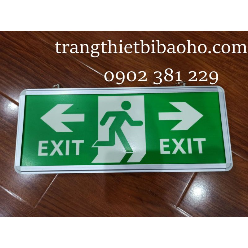 [HÀNG SẴN] - Bảng đèn chỉ dẫn exit thoát hiểm dạ quang 15 x 35cm - HÌNH THẬT