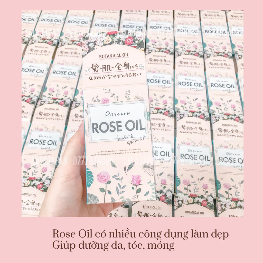 Dầu dưỡng hoa hồng Botanical Rose Oil Nhật Bản dưỡng da dưỡng tóc dưỡng móng