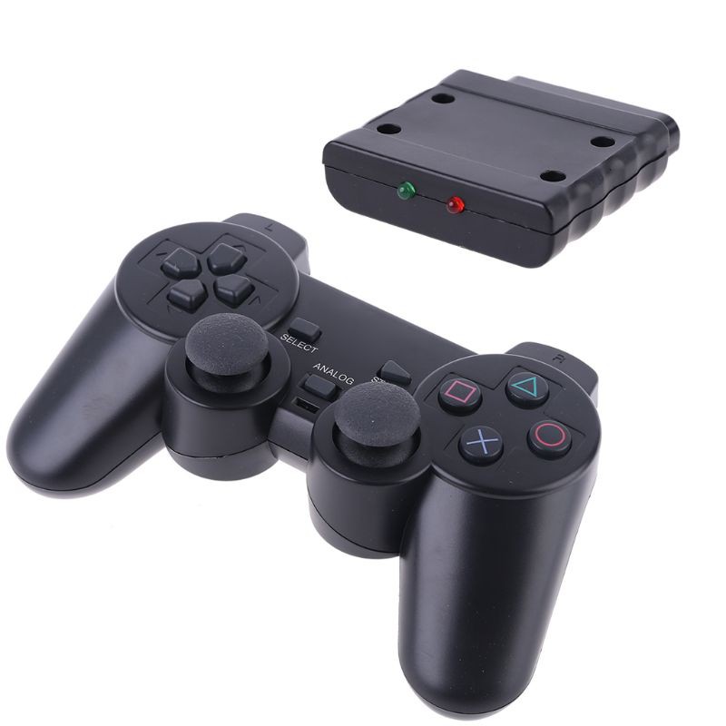 Tay Cầm Chơi Game Không Dây PS2 Tần Số 2.4Hz Kèm Bộ Thu Tín Hiệu Cho Sony Playstation 2 | BigBuy360 - bigbuy360.vn