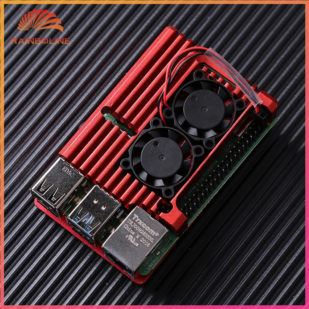 Bộ Vỏ Nhôm + Quạt Tản Nhiệt + Dụng Cụ Làm Mát Cho Raspberry Pi 4 Model B | BigBuy360 - bigbuy360.vn