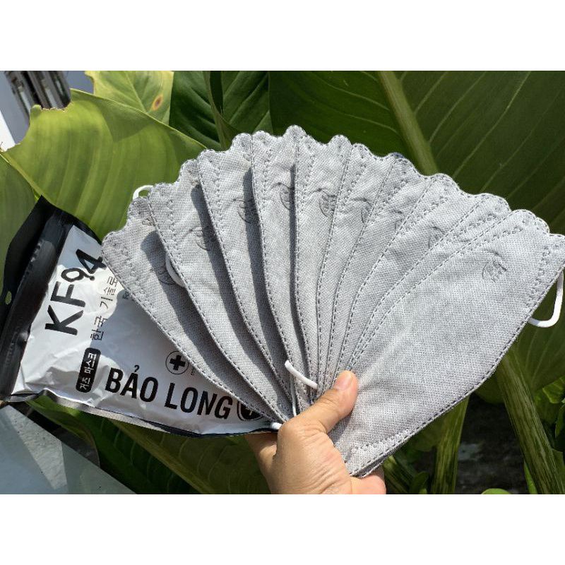 Gói 10 khẩu trang 4D-KF94 Bảo Long kháng khuẩn cao cấp