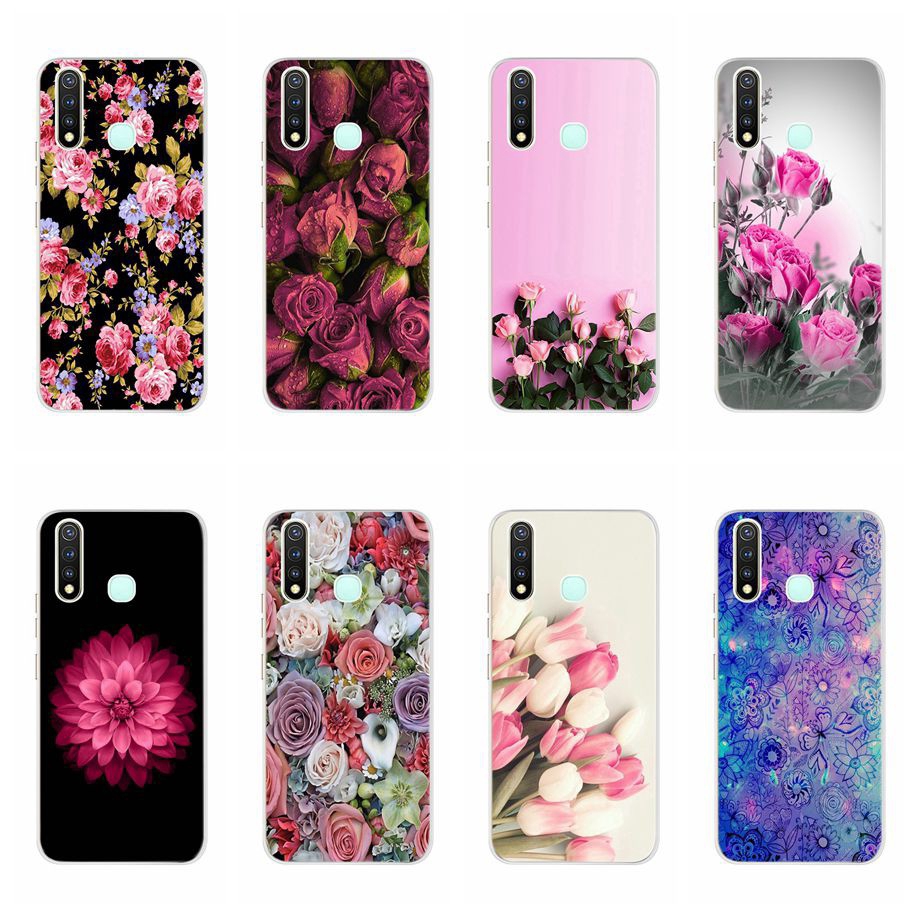 Ốp điện thoại mềm họa tiết bông hoa thời trang cho Vivo Y12 Y15 Y17 Y11  Y19 Y50 Y30 Y81
