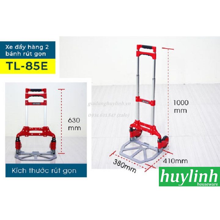Xe đẩy hàng 2 bánh rút gọn Advindeq TL-85E - Tải trọng 85kg