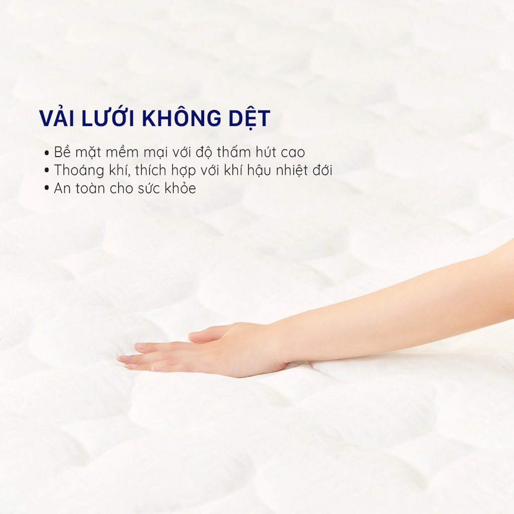 Nệm lò xo túi độc lập Amando Verona 23cm tại Vua Nệm - Cho giấc ngủ cân bằng, trọn vẹn và thư thái.