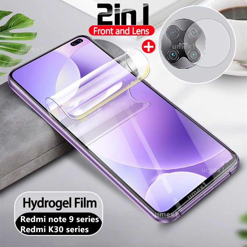 Kính Cường Lực Bảo Vệ Màn Hình 2 Trong 1 Cho Xiaomi Redmi Note 9 Pro Max 9s Xiaomi Redmi K30 Pro Zoom Note9 Note9S