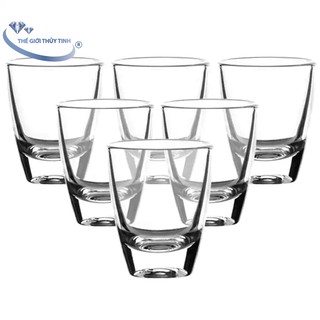 Bộ 12 Ly Cốc Thủy Tinh Uống Rượu Dáng Bầu 33ML - Cẩm Đạt